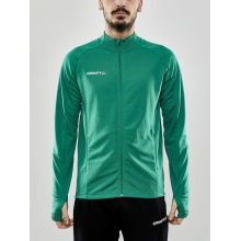 Craft Training Jacket Evolve Full Zip - durable mid-layer jacket made of stretch material - green Men